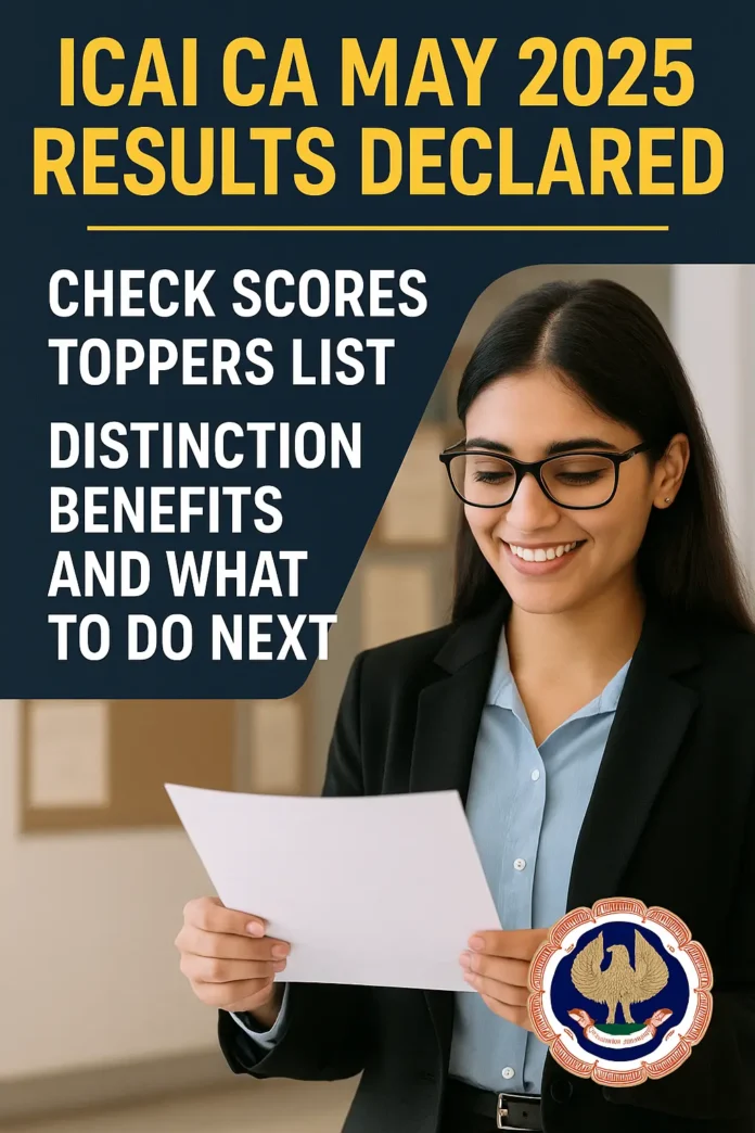 ICAI CA 2025 Results