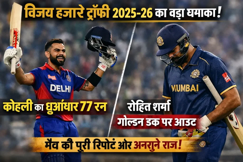 Vijay Hazare Trophy Virat Kohli Rohit Sharma